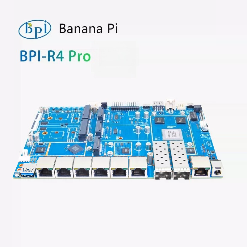 Bananapi Bpi R4 Wifi 7 - Banana Pi BPI-R4 Pro-4E Open-Source-Router-Entwicklungsboard mit
