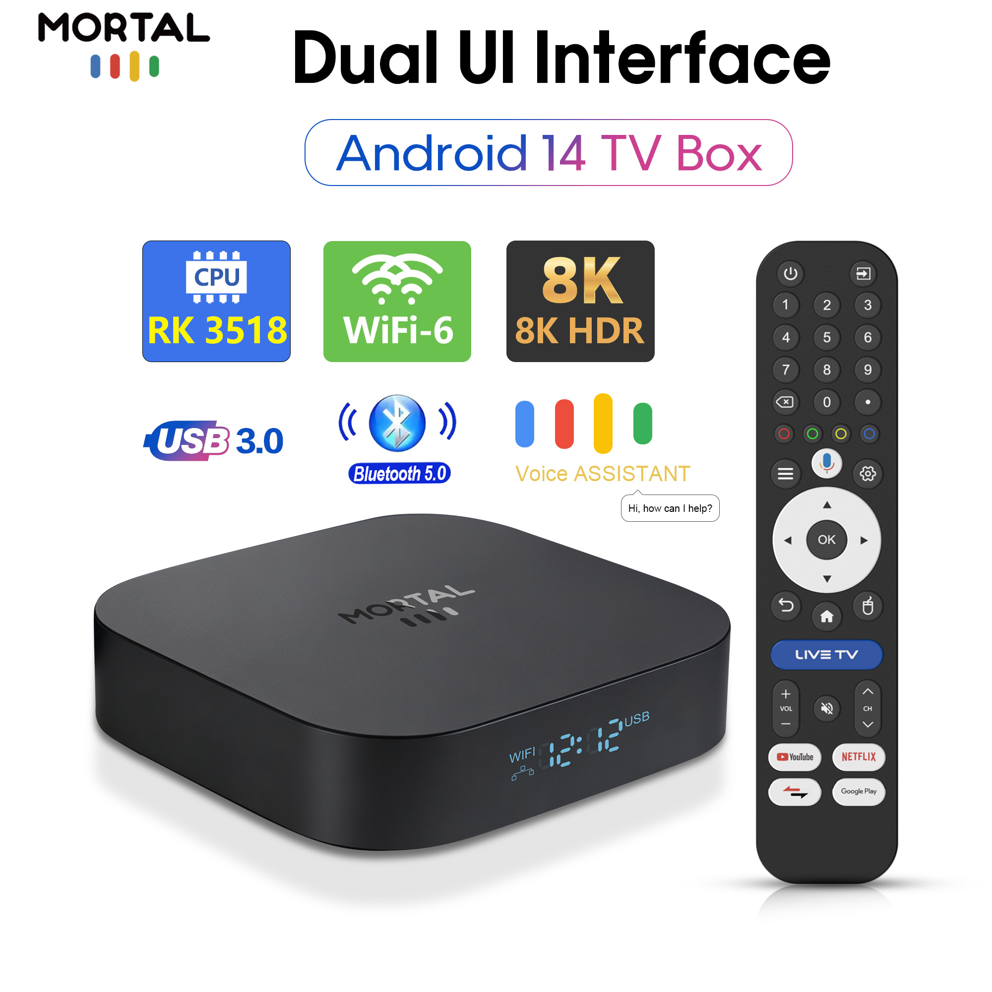 Radxa Rock 5B 16Gb - X5S TV-Box Android14 RK3518 8K HDR